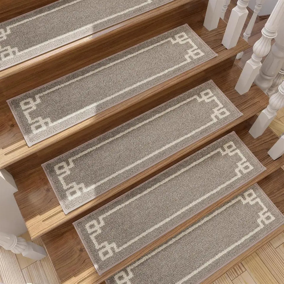 Classic Framed Modern Stair Rugs Set