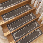 Classic Framed Modern Stair Rugs Set