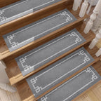 Classic Framed Modern Stair Rugs Set