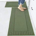 Striped Bordered Kitchen Anti Skid Mats