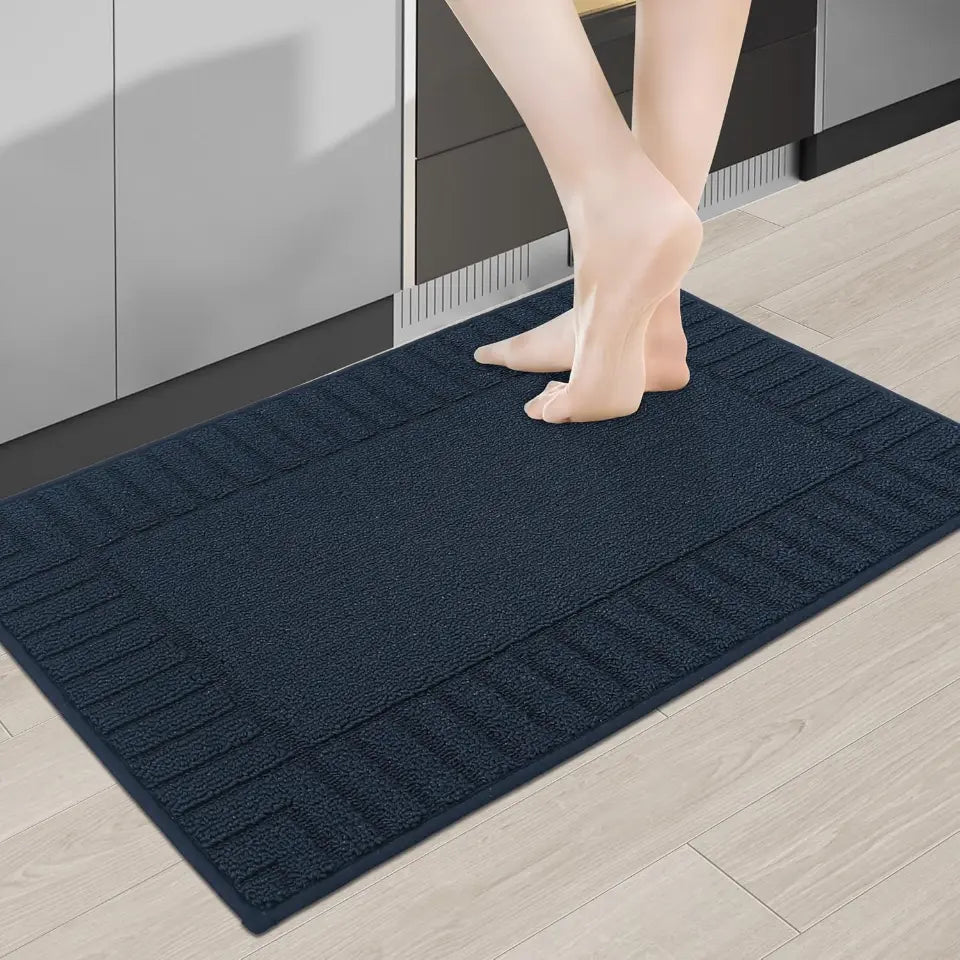 Striped Bordered Kitchen Anti Skid Mats