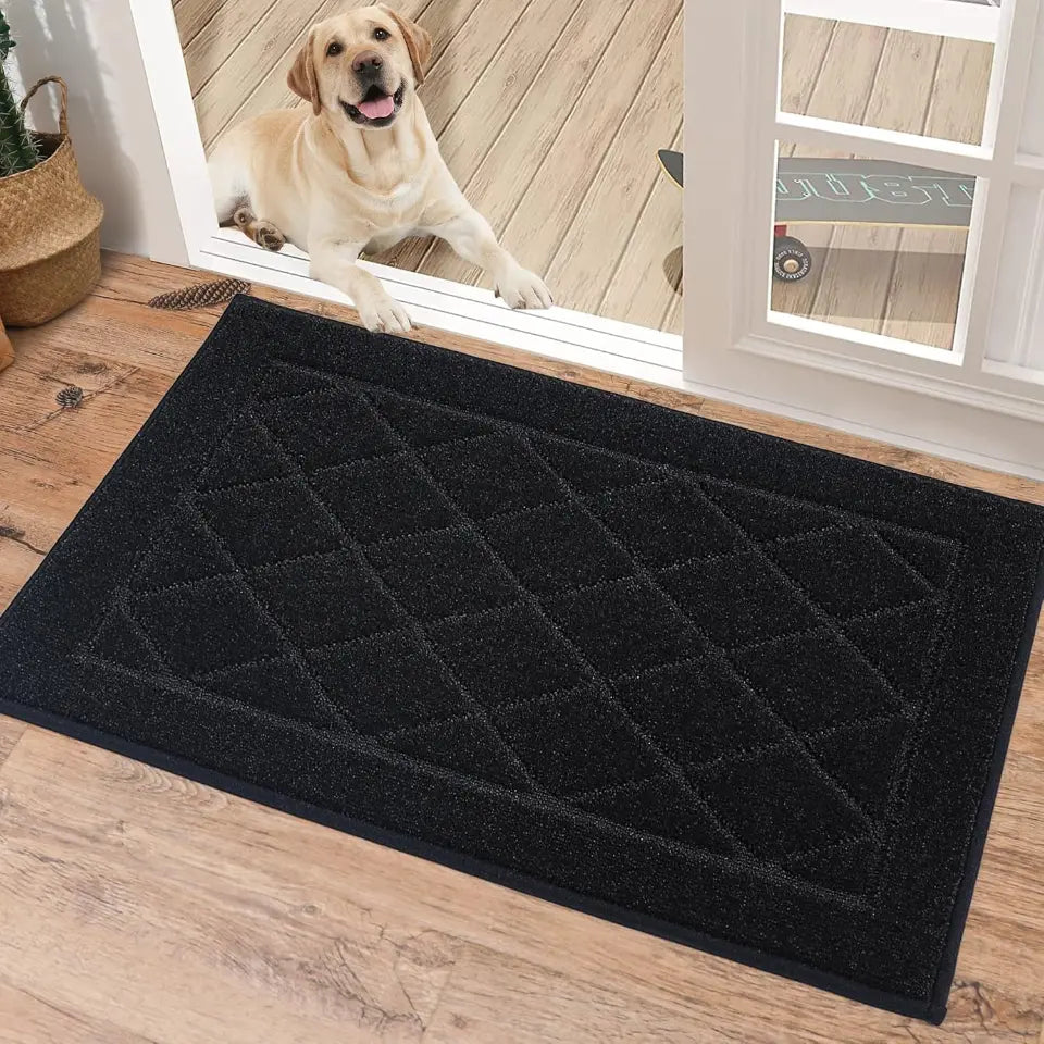 Embossed Diamond Lattice with Border Door Mats