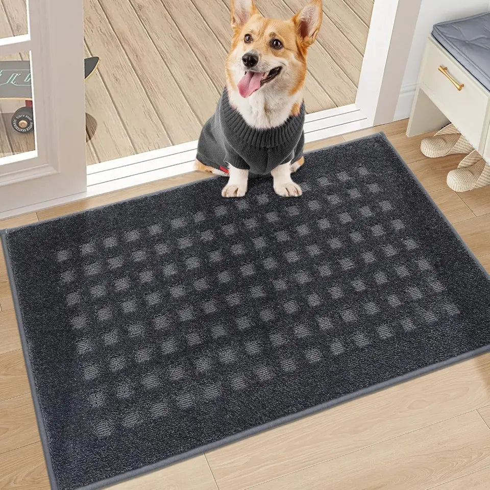 Embossed Waffle Pattern Front Door Mats