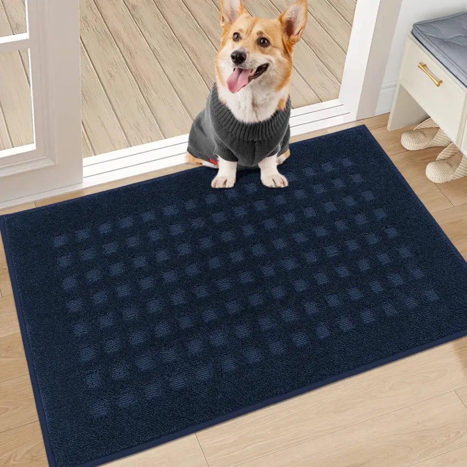 Embossed Waffle Pattern Front Door Mats