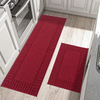 Striped Bordered Kitchen Anti Skid Mats