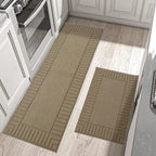 Striped Bordered Kitchen Anti Skid Mats