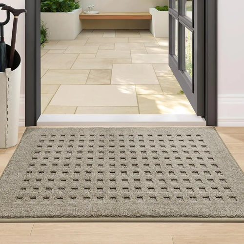 Embossed Waffle Pattern Front Door Mats