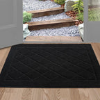Embossed Diamond Lattice with Border Door Mats