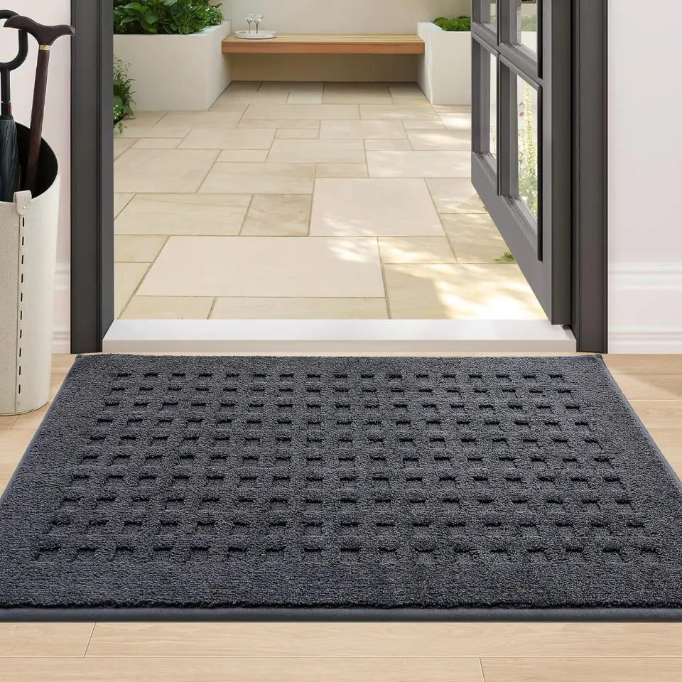 Embossed Waffle Pattern Front Door Mats