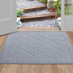 Embossed Diamond Lattice with Border Door Mats