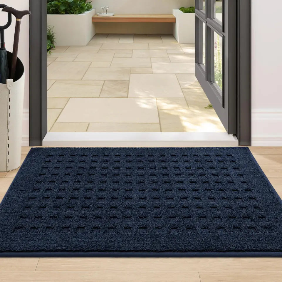 Embossed Waffle Pattern Front Door Mats