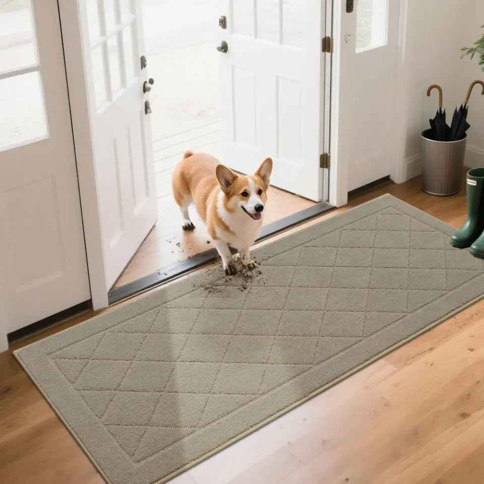 Embossed Diamond Lattice with Border Door Mats