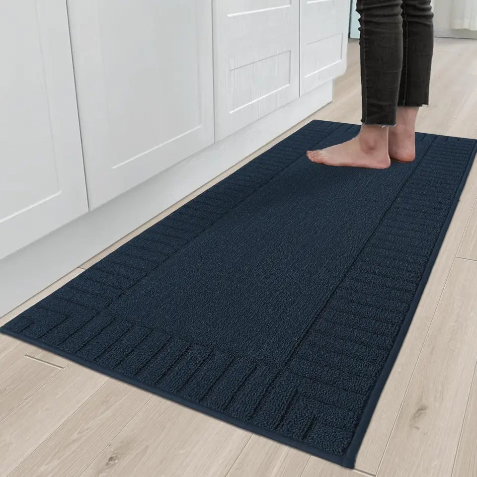 Striped Bordered Kitchen Anti Skid Mats