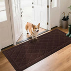 Embossed Diamond Lattice with Border Door Mats