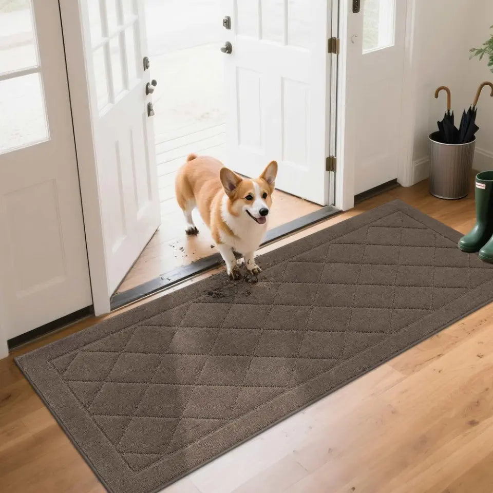 Embossed Diamond Lattice with Border Door Mats