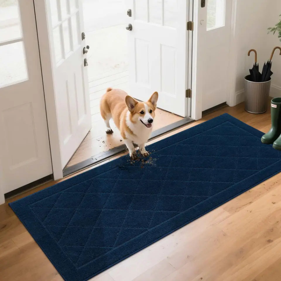 Embossed Diamond Lattice with Border Door Mats