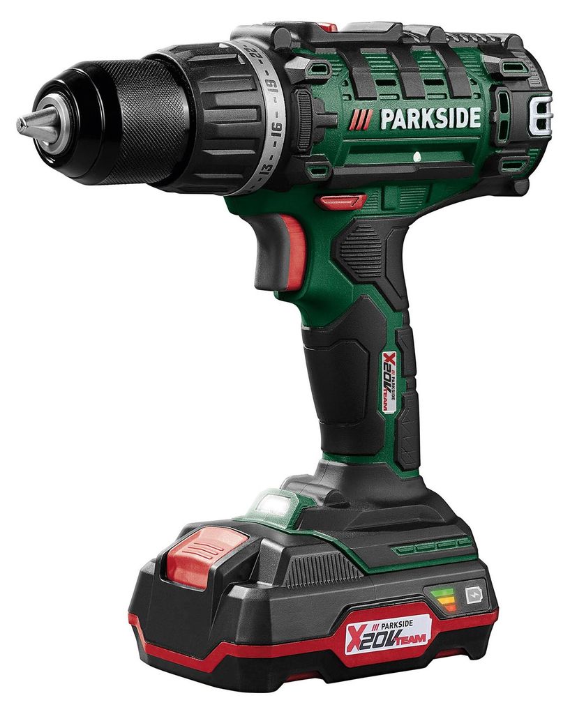 PARKSIDE® 20 V Akku-Bohrschrauber PABS 20-Li I9 mit Akku und Ladegerät