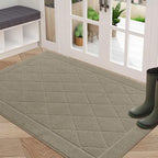 Embossed Diamond Lattice with Border Door Mats