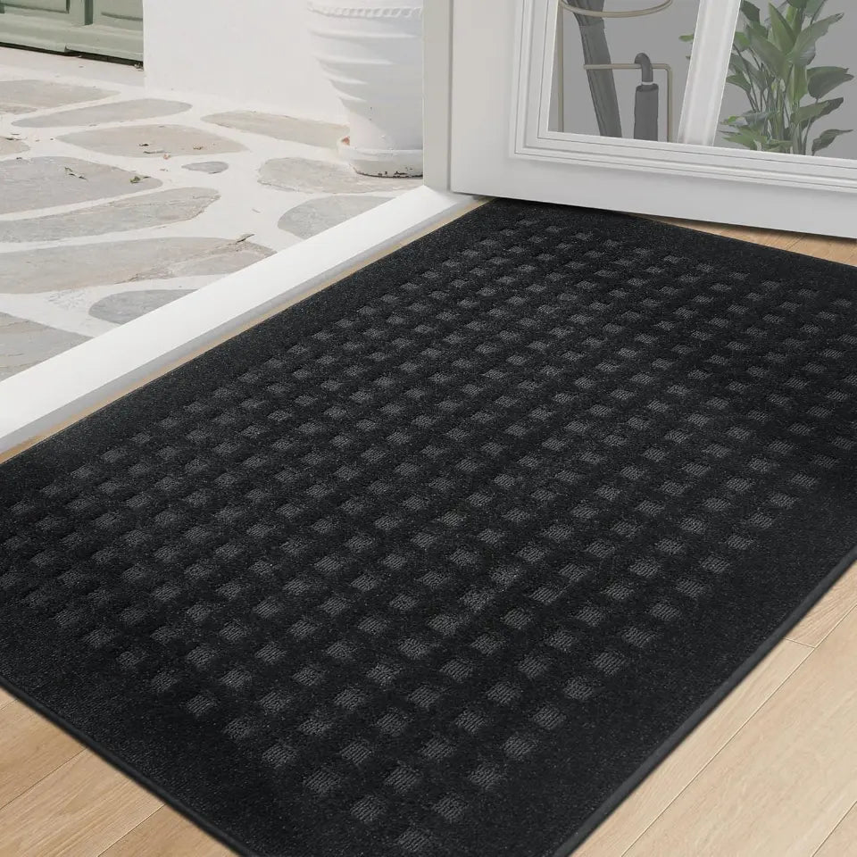 Embossed Waffle Pattern Front Door Mats