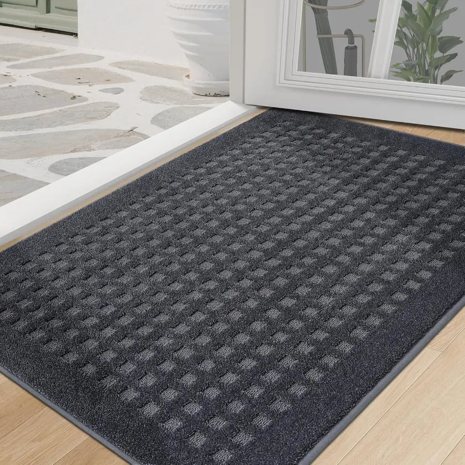 Embossed Waffle Pattern Front Door Mats