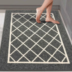 Diamond Lattice Center Kitchen Throw Rugs Set