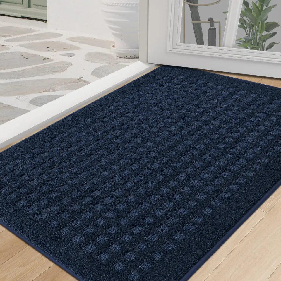 Embossed Waffle Pattern Front Door Mats