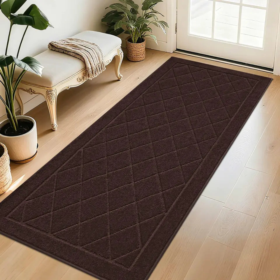Embossed Diamond Lattice with Border Door Mats