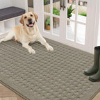 Embossed Waffle Pattern Front Door Mats
