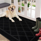 Embossed Diamond Lattice with Border Door Mats