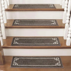 Classic Framed Modern Stair Rugs Set