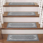 Classic Framed Modern Stair Rugs Set