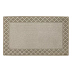 Diamond Lattice Bordered Non Slip Indoor Front Door Mat