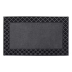 Diamond Lattice Bordered Non Slip Indoor Front Door Mat