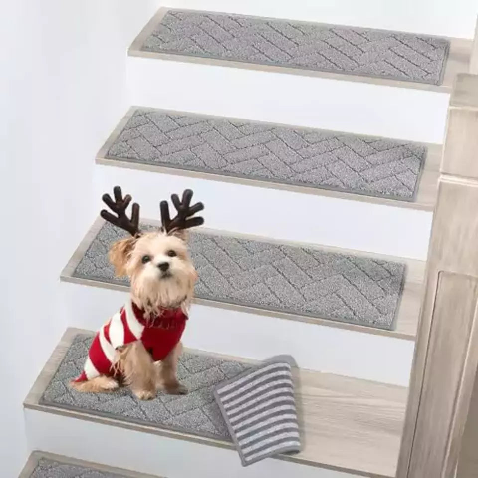 Herringbone Pattern Slip Resistant Mats for Steps