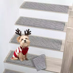 Herringbone Pattern Slip Resistant Mats for Steps