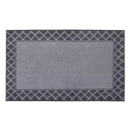 Diamond Lattice Bordered Non Slip Indoor Front Door Mat