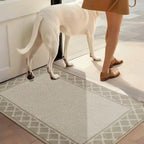 Diamond Lattice Bordered Non Slip Indoor Front Door Mat